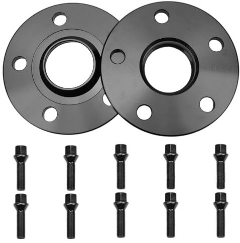 Anlseiod 20mm Spurverbreiterung 5x112 NLB 57,1mm 10mm pro Seite + 10 Schrauben für Au*di V*W Seat S*k0da