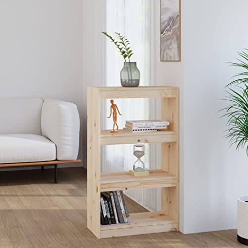 Bücherregal/Raumteiler 60x30x103,5 cm Massivholz Kiefer,Geräumiges Bücherregal aus massivem Kiefernholz Flexibel als Bücherregal oder Raumteiler einsetzbar Wohnzimmer, Bücherregale & Bücherschränke