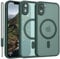 iPhone XR Hülle mit MagSafe, Hanyhülle iPhone XR Magnetisch Dünn Matte Touch Kameraschutz, Anti-Gelb rutschfest Kratzfest Schutz Stoßfest Hülle für iPhone XR Matt Grün