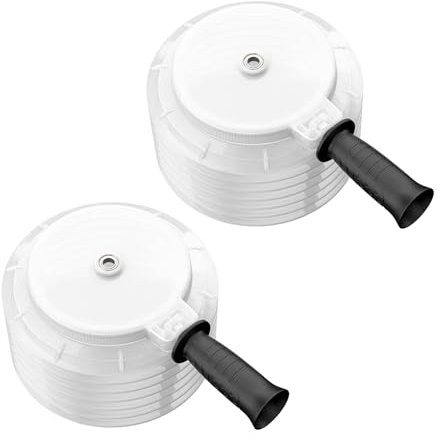 135mm Hole Saw Dust Bowl with Handle,2Pcs Shockproof Hole Saw Dust Collector Holesaw Dust Catcher,Transparent Rubber Scalable Dust Cover Collector for Electric Hammer,Percussion Drill,Hand Drill