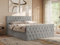 MKS MEBLE Boxspringbett 200x200 mit Bettkasten,Bett mit Matratze H4, Boxspringbett 200x200 mit Topper - Miren Duo - Hellgrau Velvet - H4