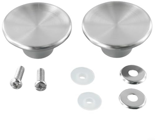 Pomo de tapa de olla, 2 tapas de utensilios de cocina, asas de cacerola, tapa de olla de repuesto de acero inoxidable, para una fácil fijación y mantenimiento