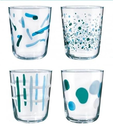 Cerve Lot de 4 verres à eau vin humeur Aura 315 ml