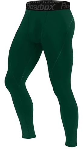 Roadbox Kompressionshose Herren Laufhose Lang für Sport, Training, Fitness, Radfahren, Yoga, Wandern, Basketball