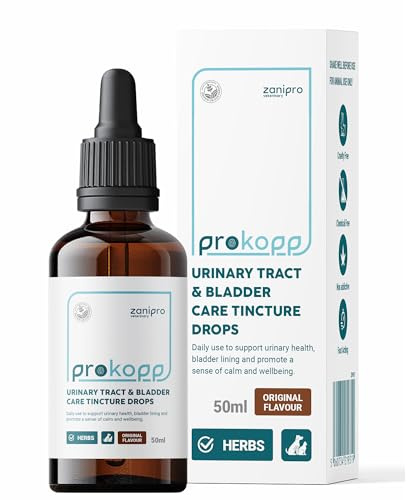 Zanipro Urinary Tract Infection Treatment for Dogs & Cats - Dog UTI Treatment at Home for Kidney and Bladder Support, Herbal Supplement Drops for Prevention of Incontinence & Bladder Stones | 50ml