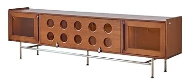 uotmui Tv Stand Cabinet 220x40x63cm Solid Wood Living Room Wall-mounted Storage Cabinet, Small Household Simple Retro Entertainment Center Display Rack Tv Cabinets For Living Room