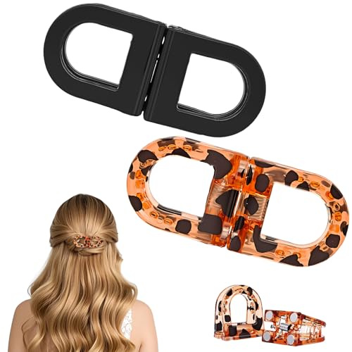 Lot de 2 pinces à cheveux magnétiques, pinces à cheveux griffes, petites pincesàcheveux,pincesmagnétiques pour séparation sans nœuds, idéales pour les salons de coiffure,pincesmagnétiques robustes