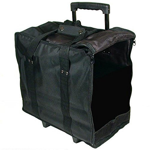 Transporttasche Trolley für Schmuckständer mit Rädern und ausziehbarem Griff, Schwarz