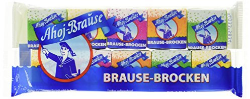 Frigeo Ahoj-Brause Brause-Brocken für den extra Brause-Kick in 4 Geschmacksrichtungen: Waldmeister, Zitrone, Orange und Himbeere, 17-er Pack (17 x 80 g)