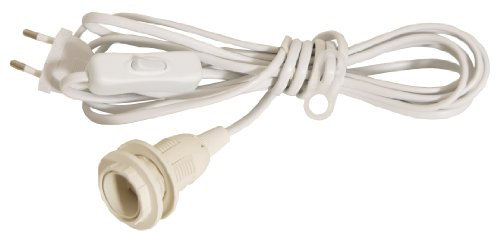 BRUBAKER Beleuchtung Weihnachtssterne E14 Kippschalter 4 m Kabel Weiß