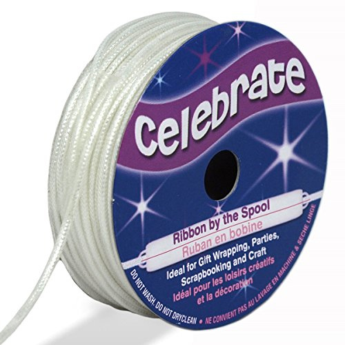 Celebrate RA12002/01 – Weiße Lurex-Kordel, 8 m x 1,6 mm