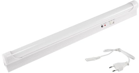 ChiliTec LED Notleuchte Akku 9Watt 230V 40x4x3cm Automatisches einschalten bei Stromausfall Notbeleuchtung mit Schalter Weiß