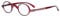 Eyekepper Small Oval Round Reading Glasses Vintage Mini Reader Eyeglasses for Men Women Reading with Spring Hinges Red Frame +2.00