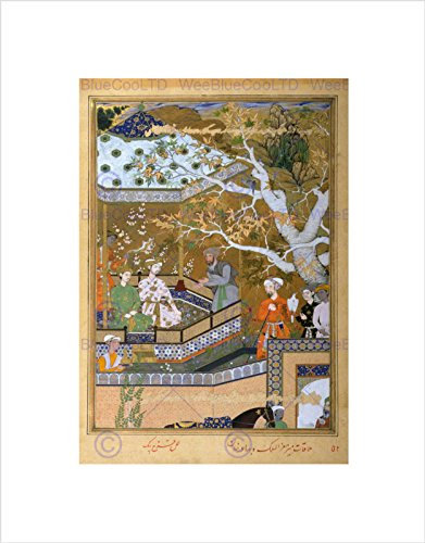 The Art Stop PAINTING GROUP PORTRAIT BAHADUR KHAN MUGHAL EMISSARY INDIA FRAMED PRINT B12X7350