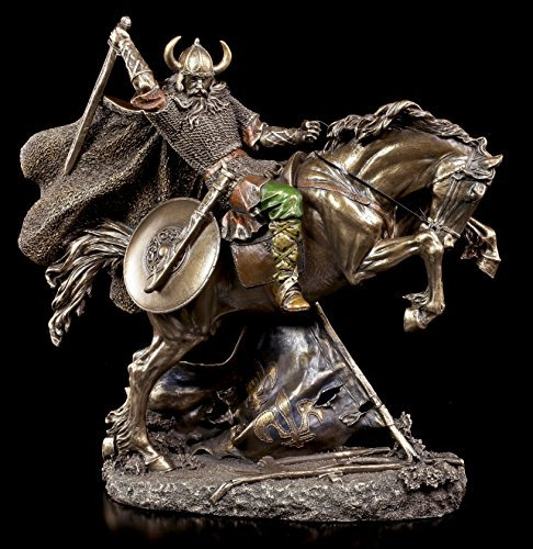 Wikinger Figur groß auf Pferd im Kampf - Veronese