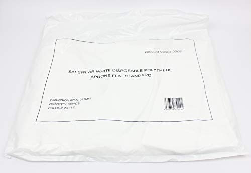Regal 21000001 Disposable Flat Packed Aprons, White