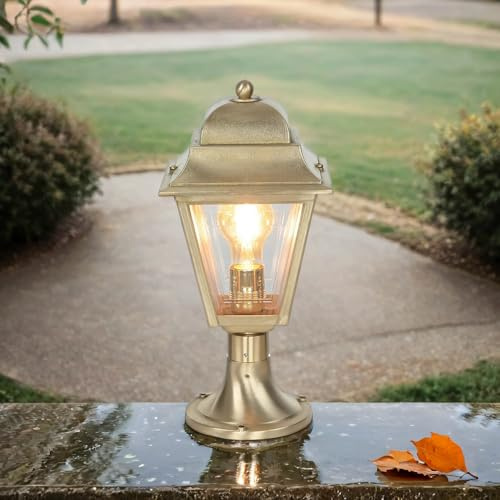 Lampe PARTAS en laiton inoxydable et verre
