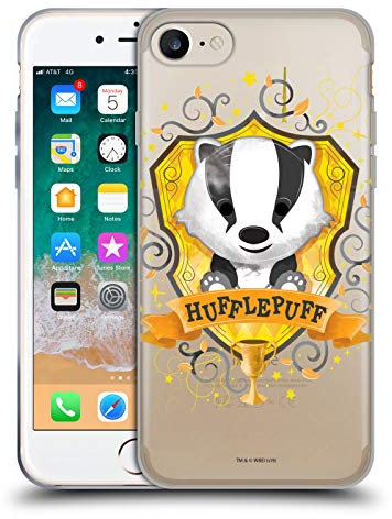 Head Case Designs Offizielle Harry Potter Hufflepuff Deathly Hallows II Soft Gel Handyhülle Hülle kompatibel mit Apple iPhone 7/8 / SE 2020 & 2022