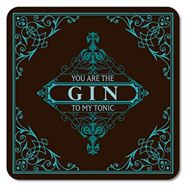 Interluxe LED Untersetzer - You Are The Gin to My Tonic - leuchtende Cocktails für Party, Bardeko, Tischdeko und Gin-Tonic