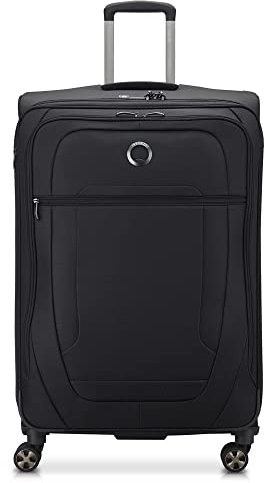 DELSEY PARIS - HELIUM DLX - Großer erweiterbarer Weichschalenkoffer - 77x49x33 cm - 115 Liter - XL - Schwarz
