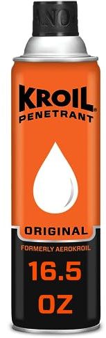 Kroil Original Penetrating Oil (Aerosol Spray-16.5oz Can-Single) | Penetrant for Rusted Bolts, Metal, Hinges, Chains, Moving Parts | Rust, Corrosion Inhibitor (KS162)