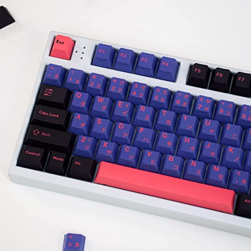 PBT Ninja Keycaps 138 Keys Dye Sublimation Cherry Profile for GH60 GK61 GK64 84 87 96 104 Mechanical Keyboard