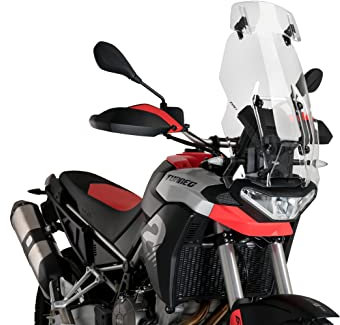 Puig 20764W Multi-verstellbares Visier 2.0 Clip-on von in transparenter Ausführung für minimalistisches Design und optimalen aerodynamischen Schutz bei komfortabler und sicherer Fahrt
