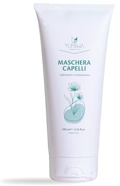 Stärkende und regenerierende Haarmaske – Sheabutter, Arganöl, pH-Säure – Made in Italy – 250 ml