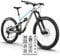 unleazhed Bike Protection BP01 S Frame dawai Black MATT |Rahmenschutzfolie für Mountainbikes | Made in Germany | 10 -teiliges Rahmenschutz-Set | extrem reißfest