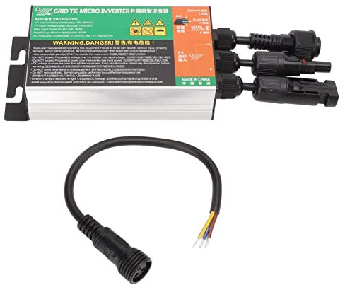 BuyWeek Micro Wechselrichter, 350W 230V MPPT Solar Grid Tie Inverter IP55 Wasserdichter Reiner Sinus Wechselrichter für Kleine Solaranlagen