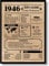 EQUIK PRODUCTS Geburtstagskarte 1946 | Geburtstagsgeschenk für Männer und Frauen | Geburtsjahr 1946 | Vintage Poster | Dekoration und Geschenkidee | Zurück in 1946
