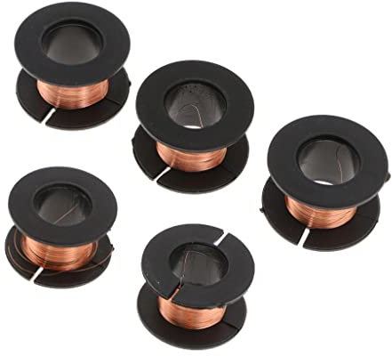 Jojomis 5pcs 0.1MM Welding Copper Enameled Reel Cable Repair 15m