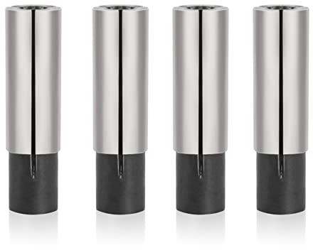 4 Pack 1/4 to 1/8 Collet Adapter, High-Carbon Steel Collet Router Converter for CNC Lathe Router Cutter Milling Bit Collet Reducer