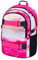 Baagl Schulrucksack für Mädchen Teenager - Skateboard Rucksack - Kinderrucksack mit Laptopfach und Brustgurt für Schule (Skate Pink Stripes)