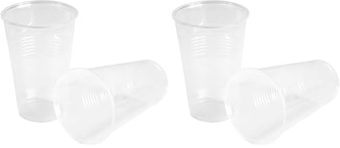 HEKU 50 transparente Einweg-Trinkbecher 0,5l | Aus Polypropylen | Ideal für Partys und Veranstaltungen (Packung mit 2)
