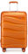 Kono Medium Suitcase with 4 Wheels 24” Lightweight Polypropylene Hard Shell Suitcase with TSA Lock (Orange)