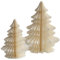 Wabenpapier Weihnachtsbaum 2pcs Weihnachtsbaumtisch Ornamente Paper Weihnachtsdekoration Für Neujahrspartydekoration