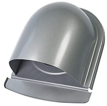 Couvercle de ventilation pour sèche-linge - Couvercle de ventilation - En acier inoxydable - Extérieur - Avec grille fine en maille