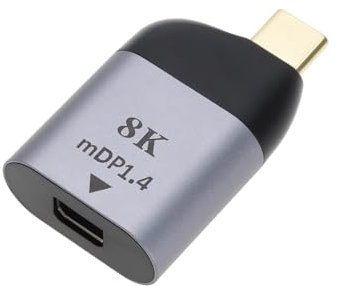 eMagTech USB-C auf Mini Displayport Adapter USB Typ-C Männlich auf Mini DP Weiblich HD Adapter für Telefon TV Laptop Tablets Projektor Monitor