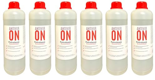 ANTIVIR ON 6L Petroleum Lampenöl für Öl-Lampen, Gartenfackeln, Heizer, Petroleum Lampen