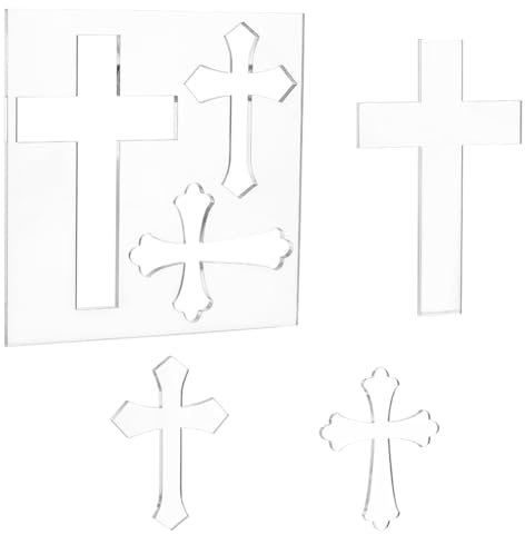 PH PandaHall Crosses Router Vorlage, Klare Acryl Schablone, Kreuzband Schablone, Holzbearbeitungs Schablone, Transparente Fräser Inlay Schablone Für Heimwerker, Basteln