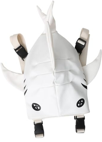 Hai-Rucksack – langlebige, trendige Hai-Tasche, stilvolle Pendler-Tasche, Rucksack im Hai-Design | Lässiger Tagesrucksack aus Pu-Leder für Mobiltelefone, Geldbörsen, Kosmetik, Büro, Schule, Weihnachts