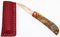 Couteau de Poche Pliant Japonais Fait à la Main au Japon par Mr KOTOH Acier D2 Manche Bois Couteaux Artisanal Mécanisme de Verrouillage par Friction (Bois Paddock Premium)
