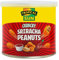 Tropical Sun Crunchy Sriracha Peanuts 140g Pack of 1 Spicy Hot Chilli Pepper Flavour Roasted Nuts Vegan Nibble Snack with Welari Thank You Card | (1pack) (140g)