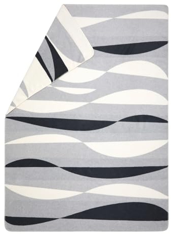 David Fussenegger Kuscheldecke Abstrakte Formen 150x200cm Flauschige Sofadecke aus Recycling-Baumwolle nachhaltig produziert ÖkoTex100 GRS Made in Austria FarbeFilz