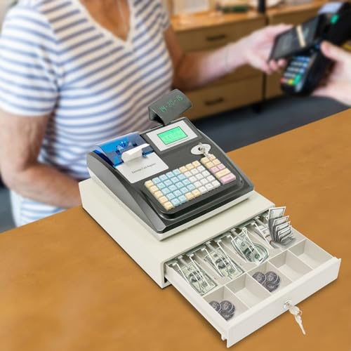 Elektronische Kasse Registrierkasse Supermarkt Einzelhandel Kassensystem Tischhalterung Gastronomie Den Handel Led Anzeigebildschirm FüR SupermäRkte GroßHandelsmäRkte Convenience Stores 48Tasten