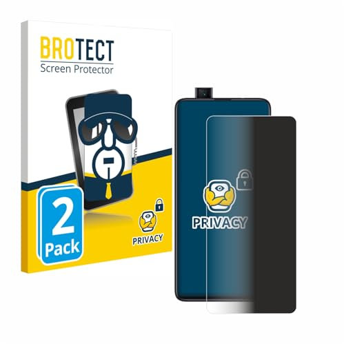 BROTECT (2 Unidades Protector Pantalla Privacidad para Xiaomi Mi 9T Pro [Anti-Espía, Película Protección, Privacy]