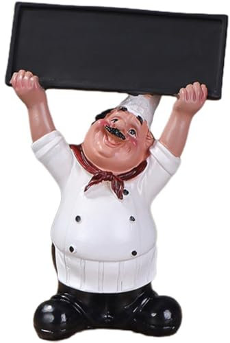 Lpitoy Chef-Figuren, Küchendekoration Tafel, Dekorative Skulptur, Sammlerstück, Küchenchef-Statue, Dekor Für Zuhause, Küche, Restaurant