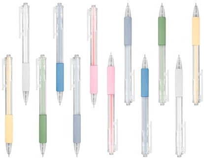 HUATEEN Engraved Retractable Craft Knife Set -12 Pcs 6 Colours Precision Scalpel with Tungsten Blades for Paper Cutting, DIY Crafts & Scrapbooking (13.8cm Adult Safe Crafting Tool)