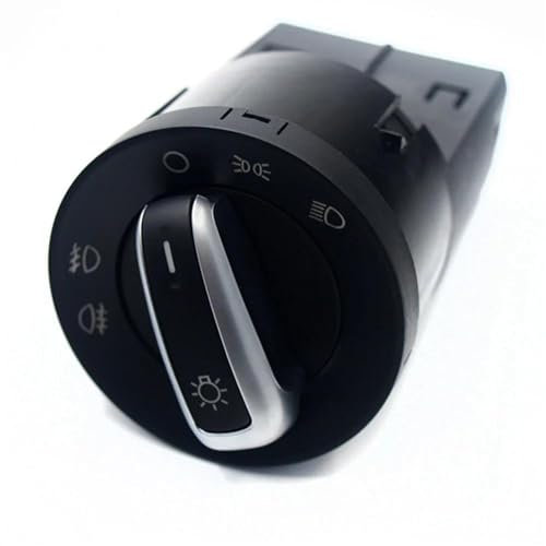 VINCTV Bedienelemente Kompatibel Mit VW Für Amarok Für Beetle 2012 2013 2014 2015 2016 Auto-Kopflicht-Steuerbaugruppe Nebelscheinwerfer-Schalter-Knopf-Zubehör 6R0941531G